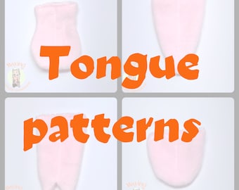 Fursuit tongue pattern digital download