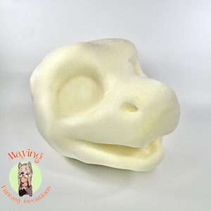 Furry Fursuit base dragon headbase. Lizard, snake, dinosaur and more. For masks and mascottes. Cut, uncut and bundle options available