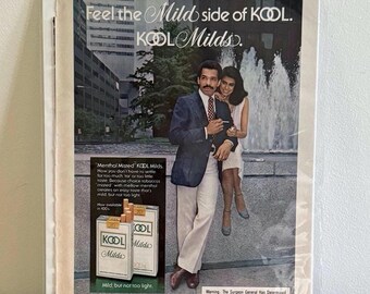 1979 Kool Milds Print Anzeige | 'Feel the Mild Side of Kool' Vintage Werbung