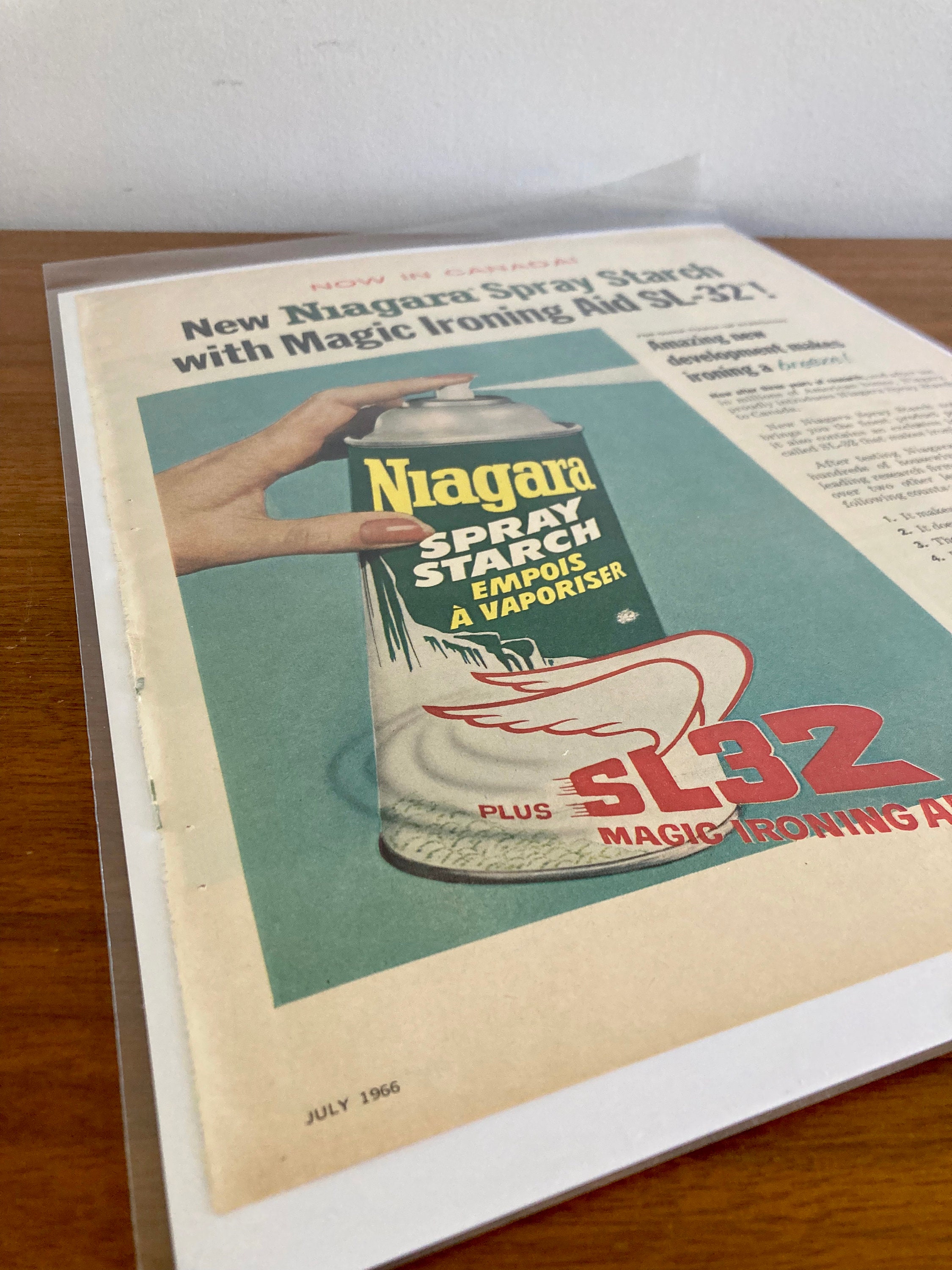 60s Niagara Spray Starch Ad Vintage Laundry Room Ad Retro Ironing Starch  Ads Vintage 60s Laundry Ads -  Israel