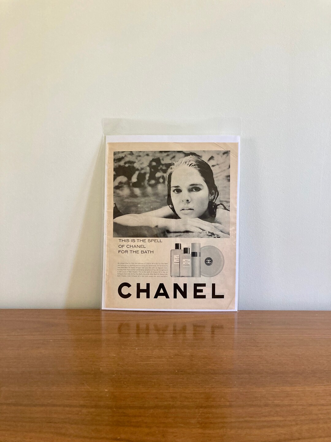 1966 Ali Mcgraw Chanel No. 5 Bath Oils Print Ad Vintage Etsy