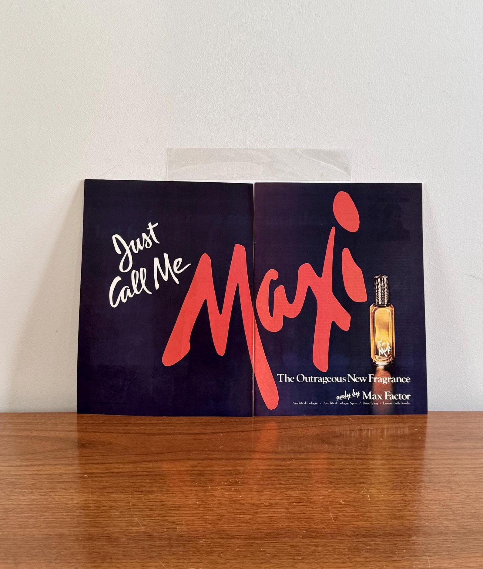 1970s Max Factor 'just Call Me Maxi' Perfume Print Ad - Etsy Australia