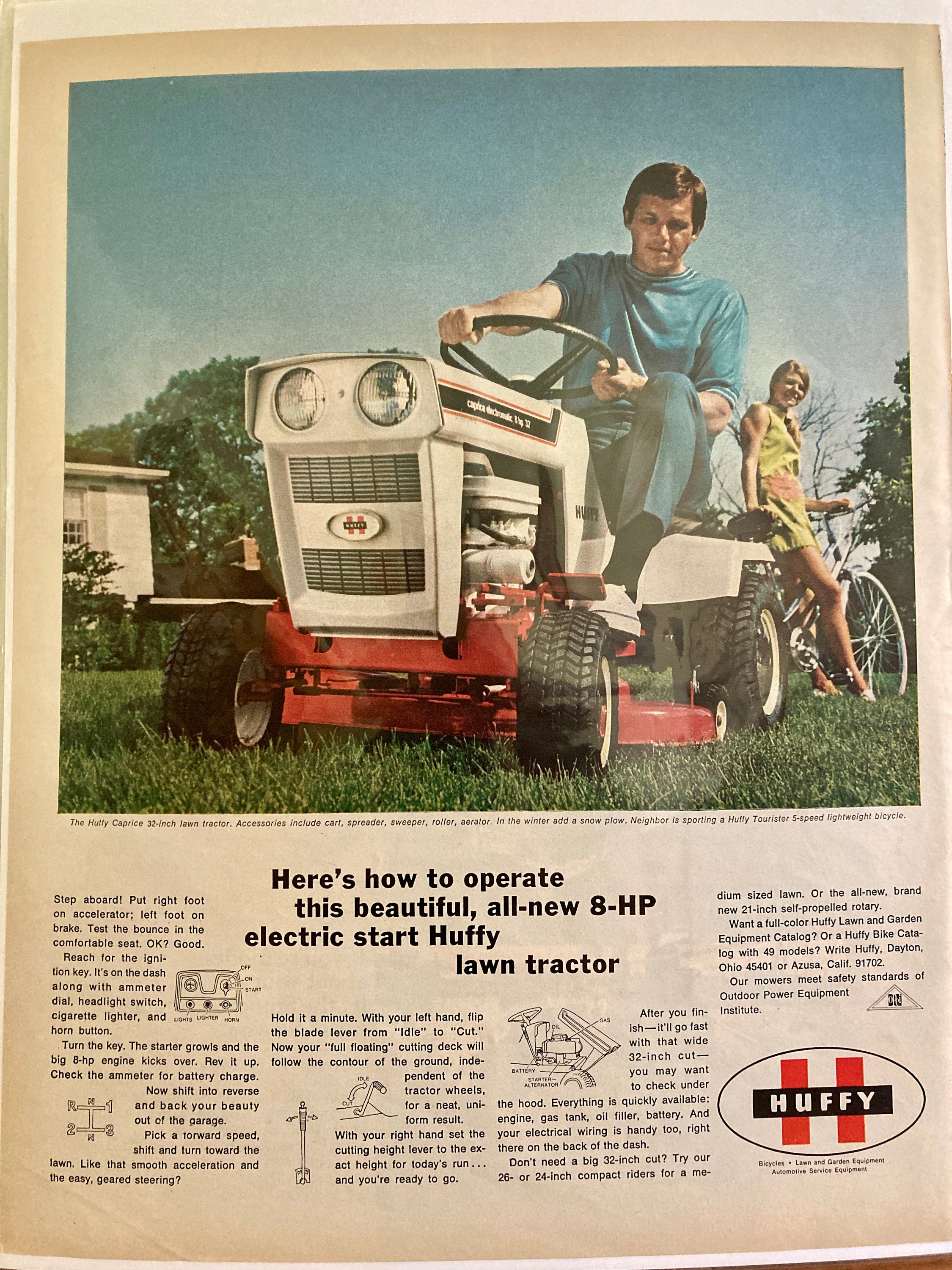 Huffy lawn tractor hotsell