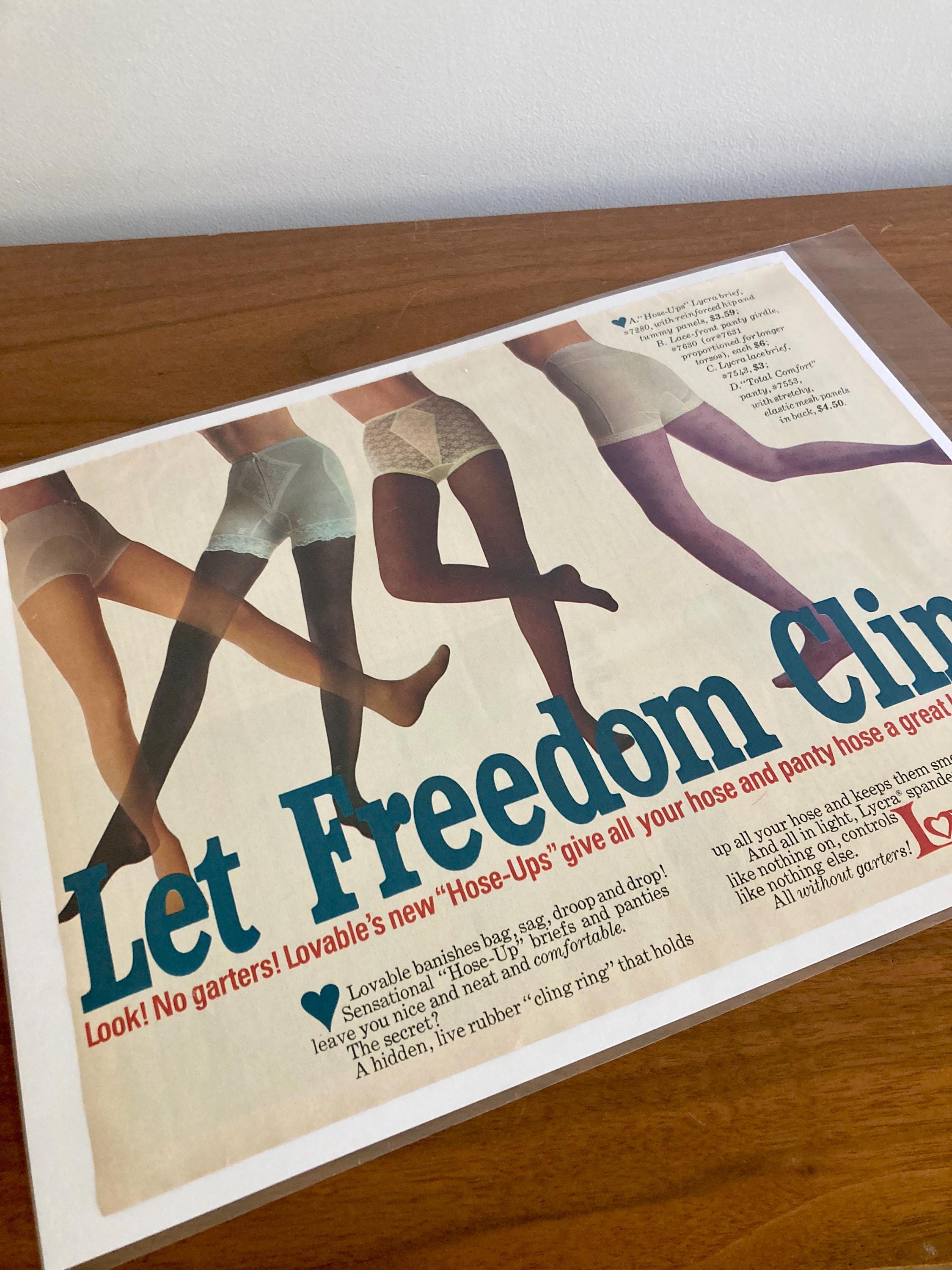 1970s Lovable Hosiery Print Ad | 