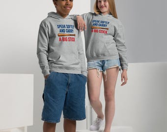 Speak Softly Baseball - Youth Hoodie