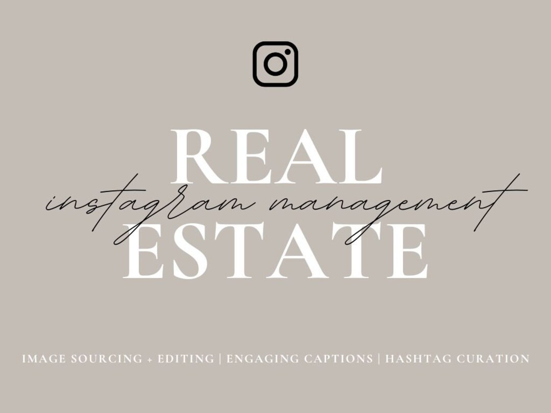 Real Estate Social Media Management Real Estate Instagram Management
