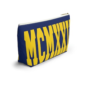SGRho Rhoyal Blue and Gold MCMXXII Accessory Pouch w T-bottom
