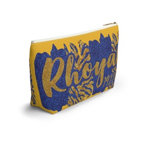 SGRho Zebra Print Rhoyal 1922 Accessory Pouch w T-bottom