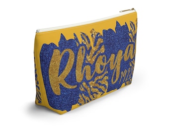 SGRho Zebra Print Rhoyal 1922 Accessory Pouch w T-bottom