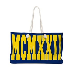 SGRho Rhoyal Blue and Gold MCMXXII Weekender Bag
