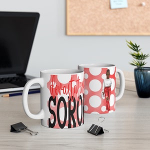 Delta Sigma Theta Devastating Soror White Ceramic Mug