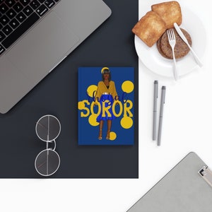 Sigma Gamma Rho Rhoyal Soror Diário de capa dura fosco