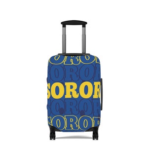 SGRho Inspired Stacked Soror Rhoyal Blue Luggage Cover
