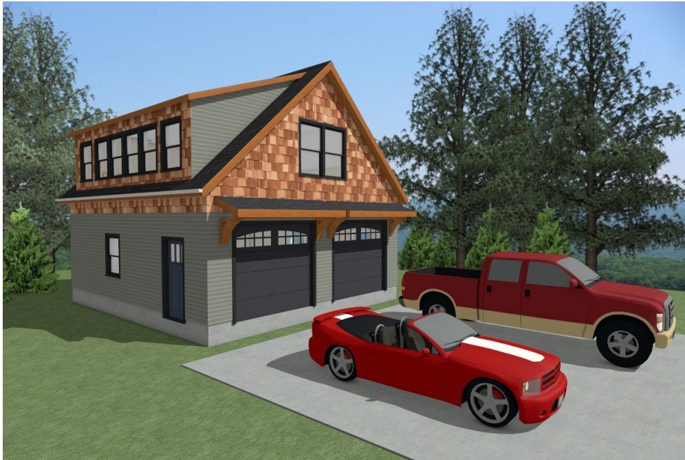 26x28 Garage With Bonus Room - Etsy 26x28 Garage With Bonus Room - Etsy