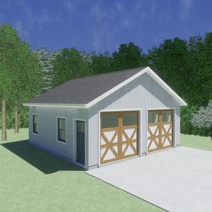 Build Your 24&#39;x24&#39; Two-Car Garage!