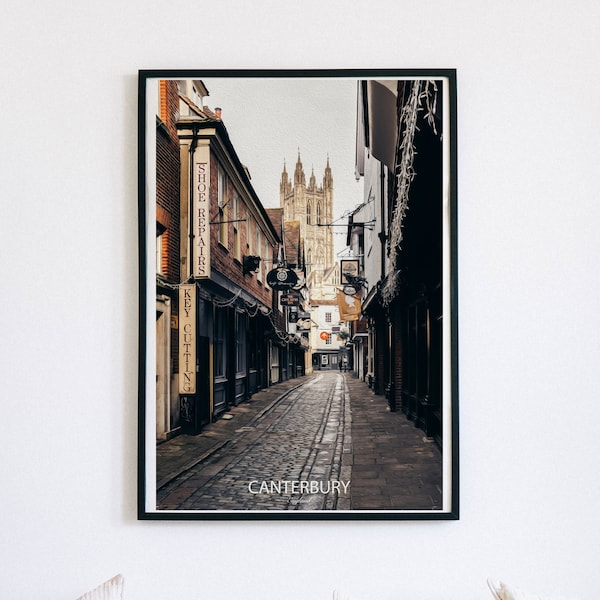 Canterbury Cathedral Wall Art. Instant Download