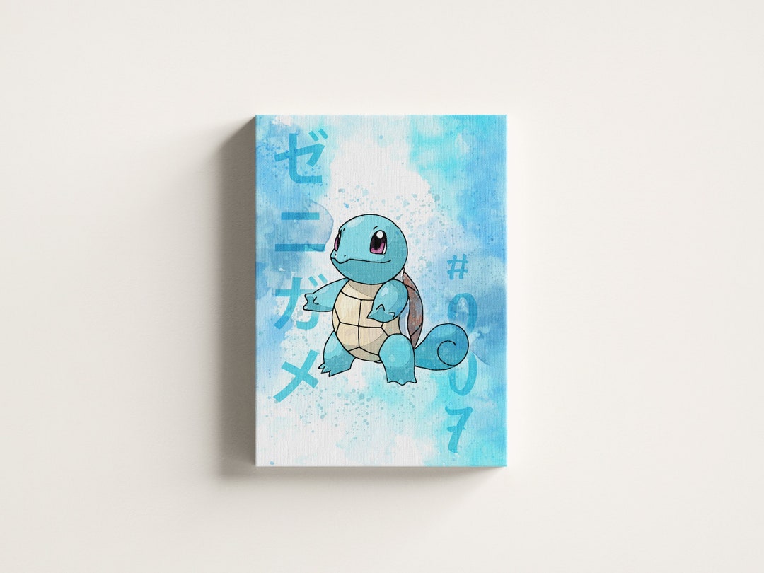 Squirtle Watercolor Illustration Pokemon Wall Art Poster - Etsy