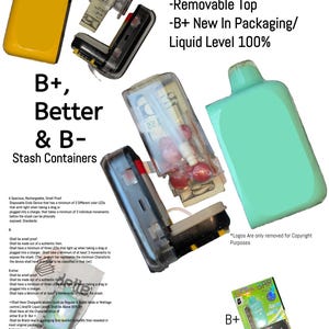 B+ Better & B- In-Plain-Sight Stash Containers For pills/jewelry with user Smell Proof In-Plain-Sight Stash Container&#39;s for pills money