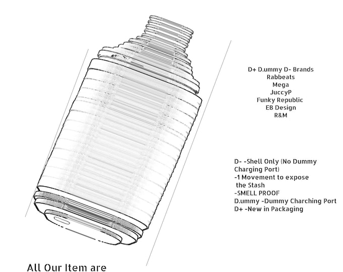 D+ Dummy & D- In-Plain-Sight Stash Containers For pills/jewelry with user Smell Proof