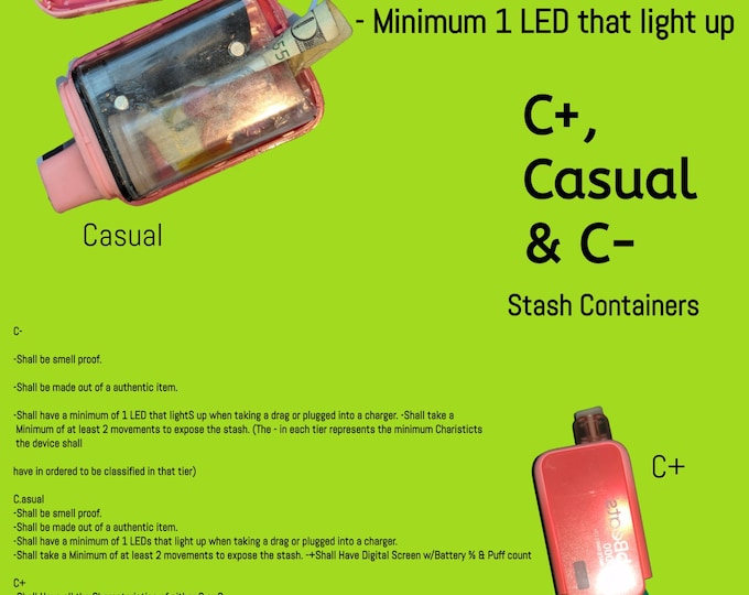 C+ Casual & C- In-Plain-Sight Stash Containers For pills/jewelry Smell Proof In-Plain-Sight Stash Container's for pills money