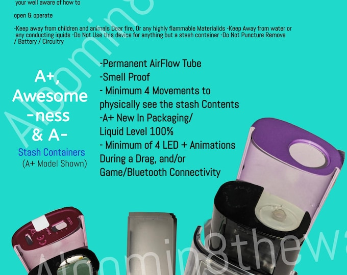 A+ A.wsome & A- In-Plain-Sight Stash Containers For pills/jewelry with user Interaction with working Animations or Games, Smell Proof