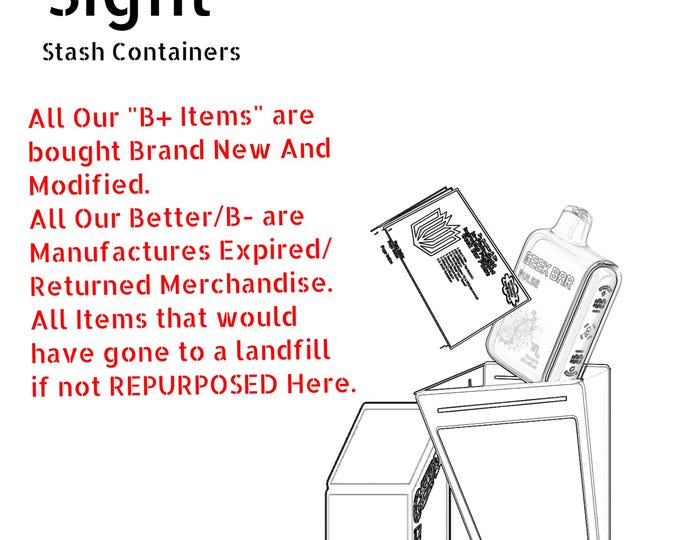 B+ Better & B- In-Plain-Sight Stash Containers For pills/jewelry with user Smell Proof