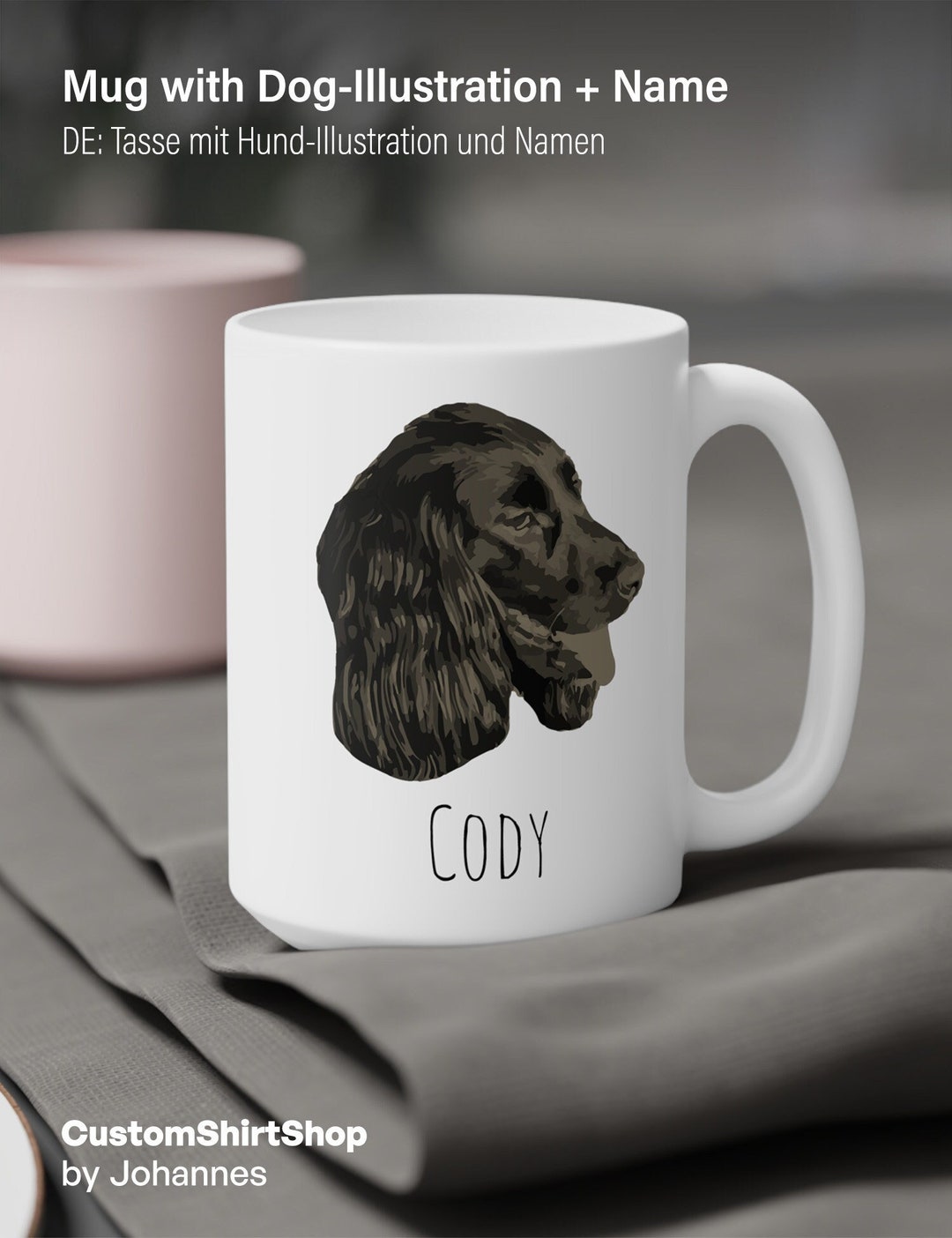 Custom Pet Mug, Pet Phto and Name, Custom Dog Mug Coffee Cup
