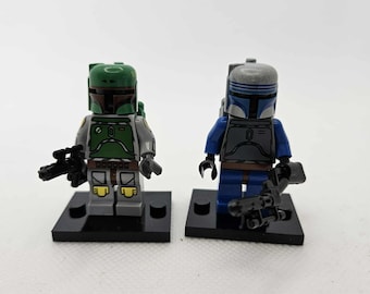 Mandalorian Minifigure Set – Boba Fett & Jango Fett Star Wars Collectible Figures