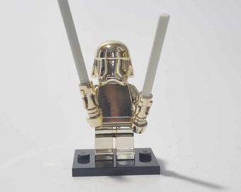 Lego Chrome Gold Minifigure Snowtrooper Ep7 Star Wars