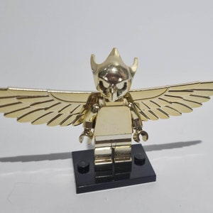 lego chrome gold mini-figure Mr Bird