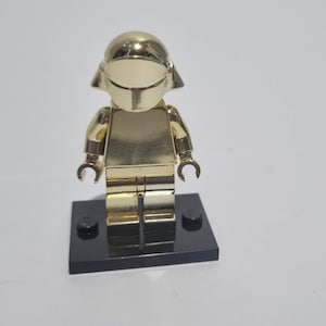 Lego Chrome Gold Stormtrooper Mini Figure Star Wars New Etsy