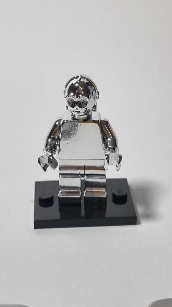C-3PO フィギュア シルバー Lego Chrome Silver C 3PO Protocol Droid Mini Figure Star Wars New