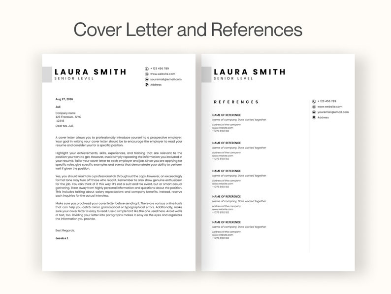 Customizable Resume Template 2023 - Il 794xN.4492079268 Gmcs 