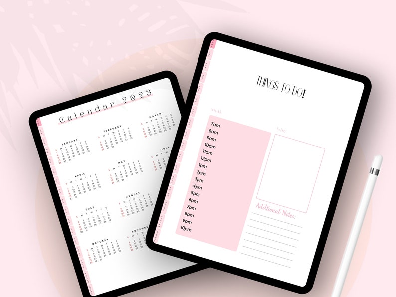 Yearly Digital Planner 2023, Annual Planning Organizer, 2023 Habits