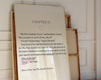 Snape 'Always' Quote Poster: Potterhead Home Decor