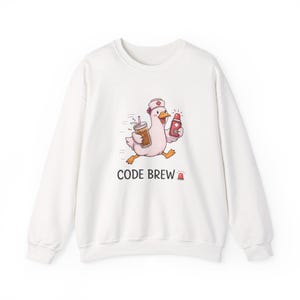 Code Brew Duck-sweater | Leuke grafische programmeur koffie