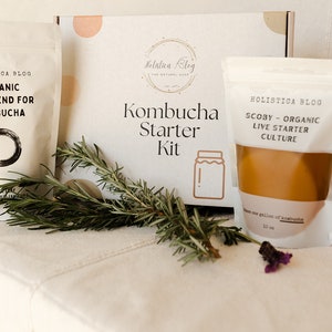 Organic Kombucha Starter Making Kit - everything you need to start your first batch!