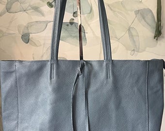Genuine Leather Shoulder Bag, Handbags, Large Tote