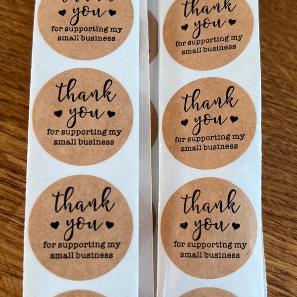 Stickers Thank you for supporting my small business