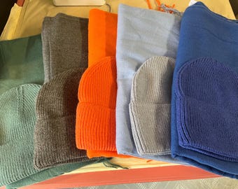 Set of Two - Beanie Hat and Tassel Scarf