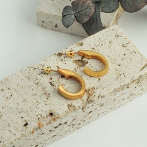 Chic and Stylish Silver Earrings Gold Plated 925 Sterling Silver image 6