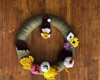 Fall wreaths for front door. Handmade door wreath