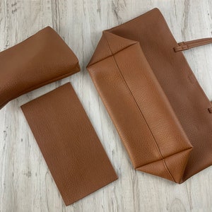 Soft Leather Tote Bag for Women, Vegan Leather Slouch Bag, Shopping Bag Leather Shoulder Bag, Slouchy Bag Hobo Bag, Gift for Gilr/Wife image 7