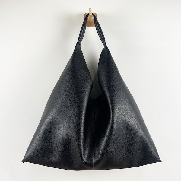 Sac fourre-tout en cuir souple pour femme, sac souple en cuir végétalien, sac à bandoulière en cuir sac à provisions pour fille, sac hobo, sac quotidien Hnadbag pour fille