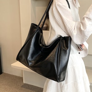 PU Leather Tote Bag for Women, Large Leather Shoulder Bag, Hobo Bag Hand Bag, Travel Bag Shopping Bag, Mother's Day Gift for Her zdjęcie 6