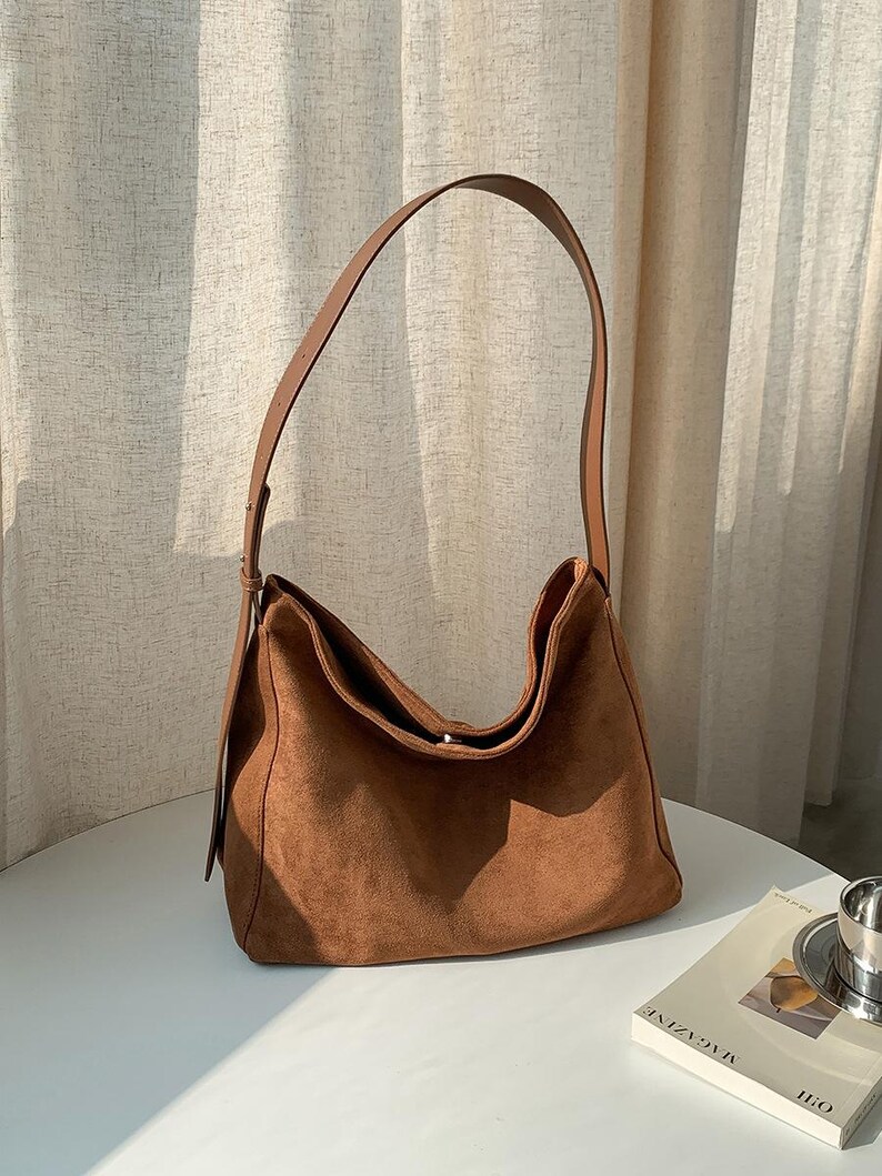 Women's Soft Tote Bag | Suede