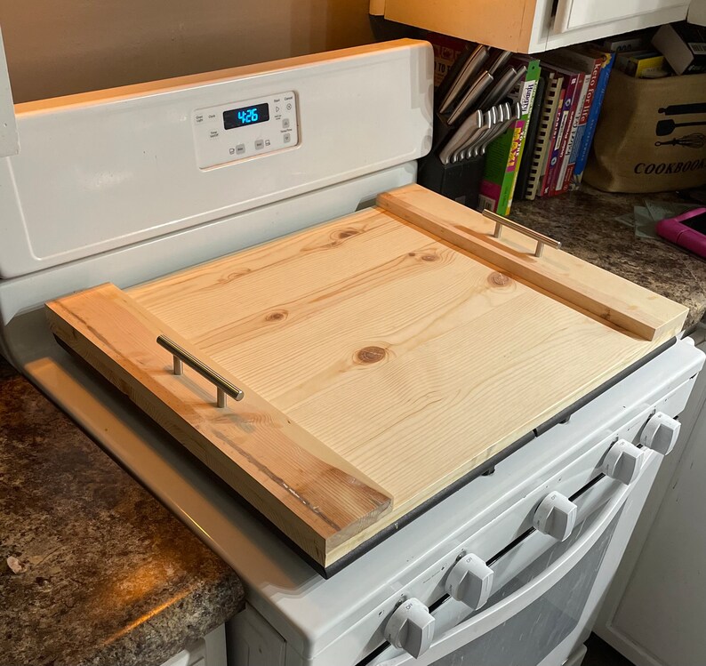 Stove Top Cover/wood Cooktop Cover Etsy