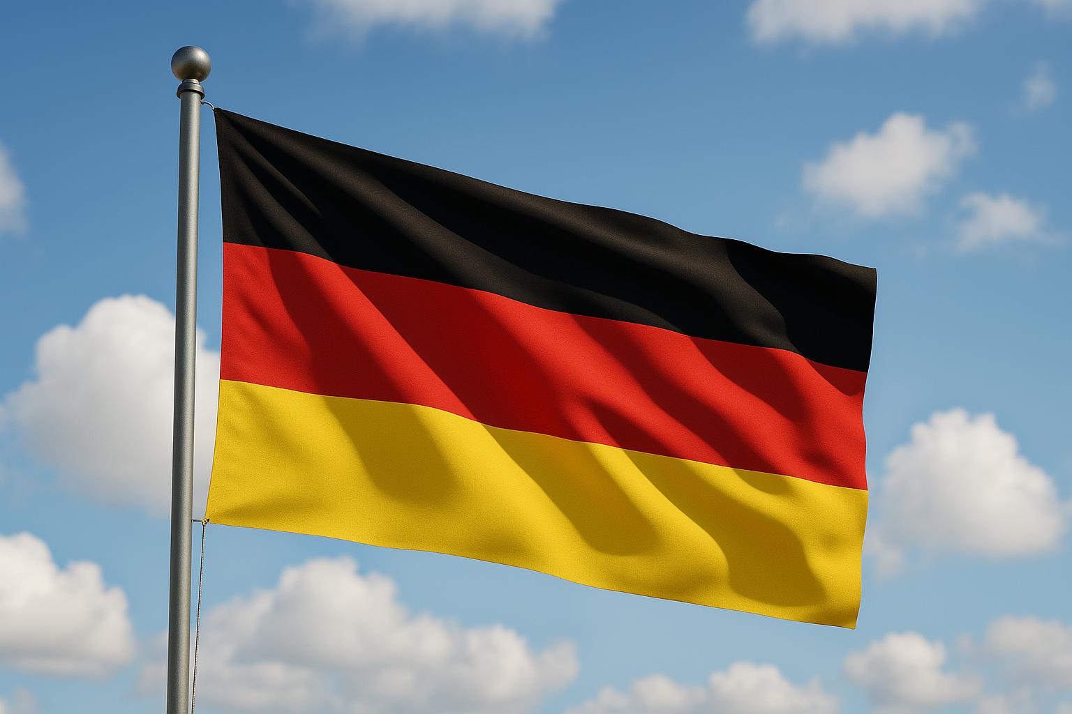 Flaggenfritze Deutschland Hamburg Senat Flagge 90x150 Cm – Polyester, Mit Metallösen, Inkl. Gratis Sticker