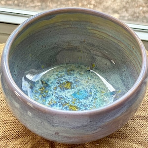 Functional decorative ceramic bowl