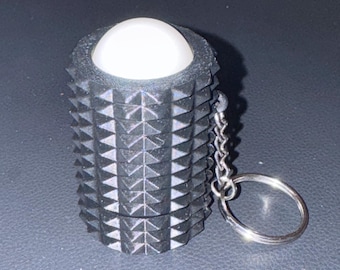 ORBIK Spikey Fidget Toy – Rotating Ball Clicker, ADHD Stress Relief Desk (Solid Nylon)